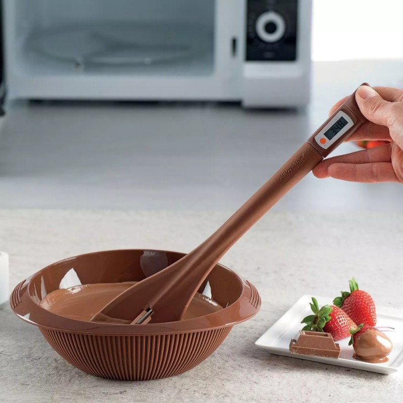 Silikomart Σπάτουλα Σιλικόνης με Θερμόμετρο Thermo Choc 32εκ