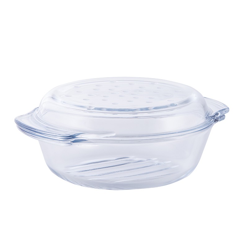 Termisil Γάστρα Στρογγυλή Γυάλινη Πυράντοχη 2,4L Grill and Drop 27x23,8x86εκ Termisil Γάστρα Στρογγυλή Γυάλινη Πυράντοχη 2,4L Grill and Drop 27x23,8x86εκ