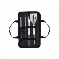 Viners Εργαλεία Μπάρμπεκιου Ανοξείδωτο Ατσάλι Σετ 3τμχ με Τσάντα