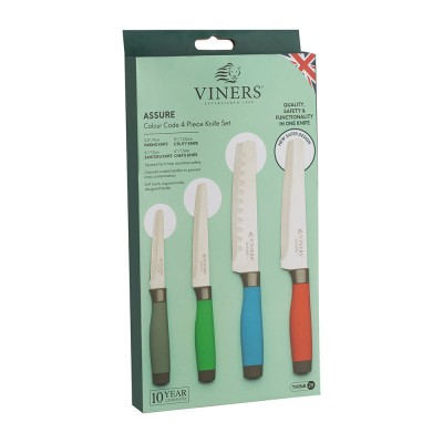 Viners Σετ 4 Μαχαιριών σε 4 Διαφορετικά Χρώματα  Viners Σετ 4 Μαχαιριών σε 4 Διαφορετικά Χρώματα