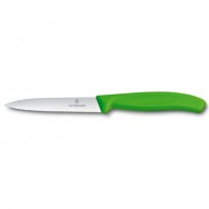 Victorinox Μαχαίρι Γενικής Χρήσης Οδοντωτό Πράσινο 10εκ Victorinox Μαχαίρι Γενικής Χρήσης Οδοντωτό Πράσινο 10εκ