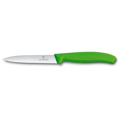 Victorinox Μαχαίρι Γενικής Χρήσης Οδοντωτό Πράσινο 10εκ Victorinox Μαχαίρι Γενικής Χρήσης Οδοντωτό Πράσινο 10εκ