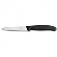 Victorinox Μαχαίρι Γενικής Χρήσης Οδοντωτό Μαύρο 10εκ Victorinox Μαχαίρι Γενικής Χρήσης Οδοντωτό Μαύρο 10εκ