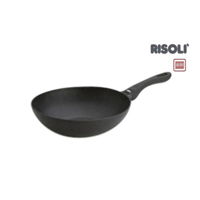 Risoli Wok Τηγάνι Αντικολλητικό Χυτού Αλουμινίου 28εκ Risoli Wok Τηγάνι Αντικολλητικό Χυτού Αλουμινίου 28εκ