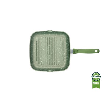 Risoli Γκριλιέρα Επαγωγική Αντικολλητική Χυτού Αλουμινίου Dr Green 26x26εκ Risoli Γκριλιέρα Επαγωγική Αντικολλητική Χυτού Αλουμινίου Dr Green 26x26εκ