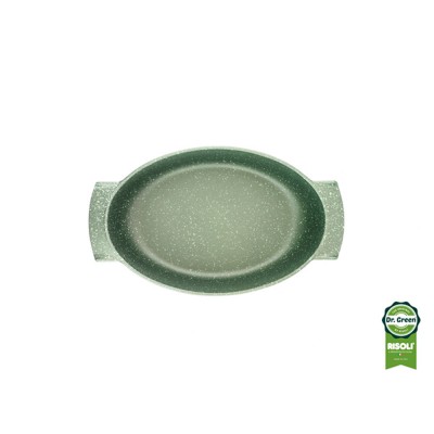 Risoli Γάστρα Αντικολλητική Χυτού Αλουμινίου Dr Green 36x24εκ Risoli Γάστρα Αντικολλητική Χυτού Αλουμινίου Dr Green 36x24εκ