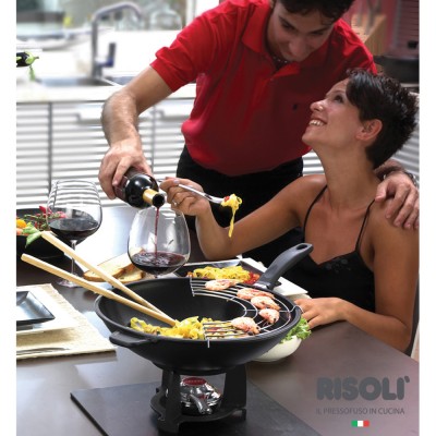 Risoli Wok Τηγάνι Αντικολλητικό Χυτού Αλουμινίου Explora 32εκ Risoli Wok Τηγάνι Αντικολλητικό Χυτού Αλουμινίου Explora 32εκ