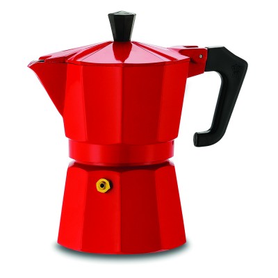 Ghidini Καφετιέρα Espresso Κόκκινη 3 Ατόμων Αλουμινίου Ghidini Καφετιέρα Espresso Κόκκινη 3 Ατόμων Αλουμινίου