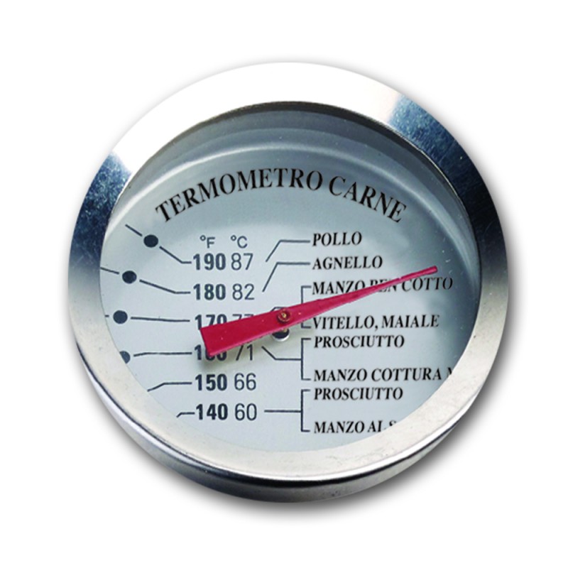 Ghidini Θερμόμετρο Κρέατος 60°C εως 87°C-190°F Ανοξείδωτο Ατσάλι