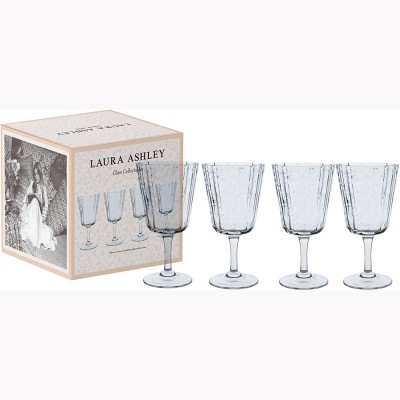 Laura Ashley Ποτήρι Κρασιού Γυάλινο Φυσητό Σετ 4τμχ Glass 38cl Laura Ashley Ποτήρι Κρασιού Γυάλινο Φυσητό Σετ 4τμχ Glass 38cl