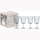 Laura Ashley Ποτήρι Κρασιού Γυάλινο Φυσητό Σετ 4τμχ Glass 38cl