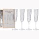 Laura Ashley Ποτήρι Σαμπάνιας Γυάλινο Φυσητό Σετ 4τμχ Glass 21cl