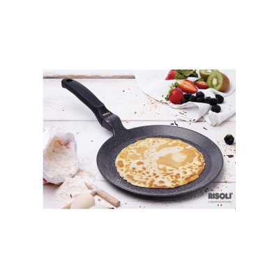 Risoli Κρεπιέρα Αντικολλητική Χυτού Αλουμινίου Granito 25εκ Risoli Κρεπιέρα Αντικολλητική Χυτού Αλουμινίου Granito 25εκ