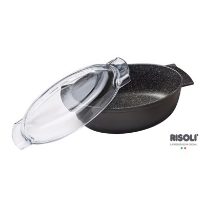 Risoli Γάστρα Αντικολλητική  Χυτού Αλουμινίου Granito 36x24εκ Risoli Γάστρα Αντικολλητική  Χυτού Αλουμινίου Granito 36x24εκ
