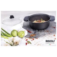 Risoli Κατσαρόλα Επαγωγική Αντικολλητική Χυτού Αλουμινίου Granito 20εκ Risoli Κατσαρόλα Επαγωγική Αντικολλητική Χυτού Αλουμινίου Granito 20εκ