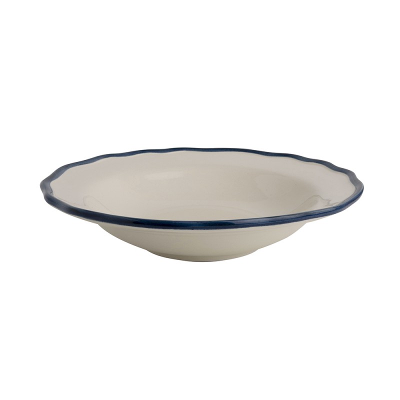 Laura Ashley Πιάτο Βαθύ Κεραμικό Solid Blue Hedingham 22,5εκ
