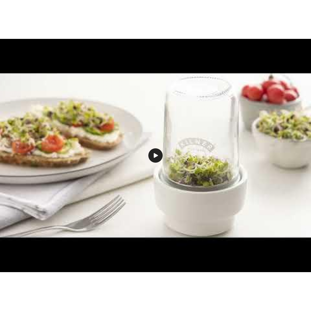 Kilner Σετ Φύτρωσης Σπόρων (Sprouting)Γυαλί-Κεραμικό0,5l, 11,5x11,5x20εκ