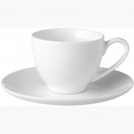 Jackie's Bay Φλυτζάνι Espresso με Πιατάκι Πορσελάνης Λευκό 8cl Jackie's Bay Φλυτζάνι Espresso με Πιατάκι Πορσελάνης Λευκό 8cl