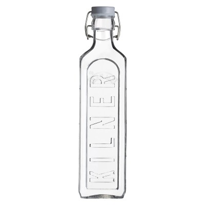 Kilner Μπουκάλι Γυάλινο Τετράγωνο με Κλιπ με 1L/ 7,5x7,5x30,6εκ Kilner Μπουκάλι Γυάλινο Τετράγωνο με Κλιπ με 1L/ 7,5x7,5x30,6εκ