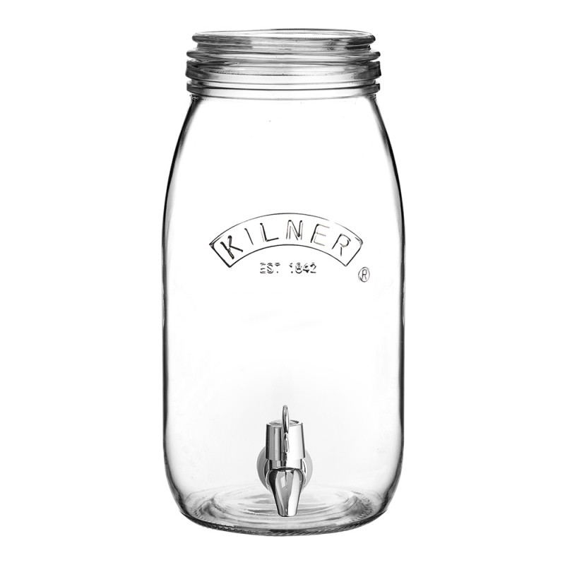 Kilner Δοχείο Αποθήκευσης Γυάλινο με Βρυσάκι 3L,22x14,5x28,4εκ