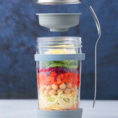 Kilner Σετ Δοχείο Μεταφοράς Φαγητού Γυαλί-Σιλικόνη 0,5L/14x11x19εκ Kilner Σετ Δοχείο Μεταφοράς Φαγητού Γυαλί-Σιλικόνη 0,5L/14x11x19εκ
