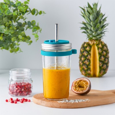 Kilner Σετ Παρασκευής Smoothie-Κρύων Ροφημάτων 0,5L/14x11x19εκ Kilner Σετ Παρασκευής Smoothie-Κρύων Ροφημάτων 0,5L/14x11x19εκ
