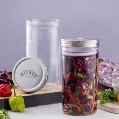 Kilner Δοχείο Ζύμωσης Γυάλινο Σετ 1L/13,5x10,8x21εκ Kilner Δοχείο Ζύμωσης Γυάλινο Σετ 1L/13,5x10,8x21εκ