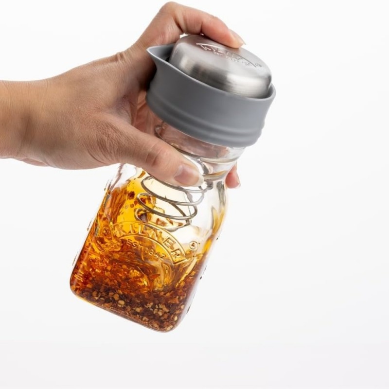Kilner Σετ Παρασκευής Dressing Γυάλινο με Ελατήριο, 0,5L,11,5x11,5x20εκ Kilner Σετ Παρασκευής Dressing Γυάλινο με Ελατήριο, 0,5L,11,5x11,5x20εκ