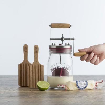Kilner Σετ Παρασκευής Βουτύρου Γυαλί-Ανοξείδωτο Ατσάλι 1L/16,5x11x27εκ