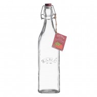 Kilner Μπουκάλι Γυάλινο Τετράγωνο με Κλιπ με 1L Kilner Μπουκάλι Γυάλινο Τετράγωνο με Κλιπ με 1L