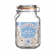 Kilner Βάζο Αποθήκευσης Γυάλινο Τετράγωνο με Αεροστεγές Κλείσιμο 2L/12x12x21,5εκ