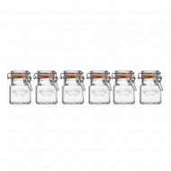Kilner Βάζα Αποθήκευσης Μπαχαρικών Γυάλινα Σετ 6τμχ 70ml Με Ξύλινη Βάση 35,8x 8,6x 9.2εκ  Kilner Βάζα Αποθήκευσης Μπαχαρικών Γυάλινα Σετ 6τμχ 70ml Με Ξύλινη Βάση 35,8x 8,6x 9.2εκ