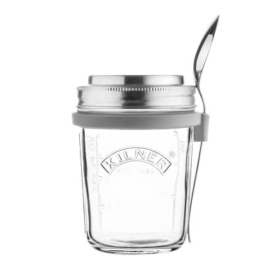 Kilner Σετ Γυάλινο Δοχείο Φαγητού Μεταφοράς με Ανοξείδωτο Κουτάλι 0,35L/14-11-20εκ Kilner Σετ Γυάλινο Δοχείο Φαγητού Μεταφοράς με Ανοξείδωτο Κουτάλι 0,35L/14-11-20εκ