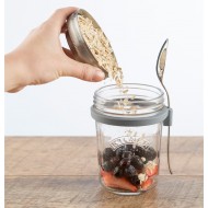 Kilner Σετ Γυάλινο Δοχείο Φαγητού Μεταφοράς με Ανοξείδωτο Κουτάλι 0,35L/14-11-20εκ Kilner Σετ Γυάλινο Δοχείο Φαγητού Μεταφοράς με Ανοξείδωτο Κουτάλι 0,35L/14-11-20εκ