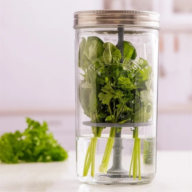 Kilner Βάζο Συντήρησης Βοτάνων και Μυρωδικών 1L,10x10x20εκ