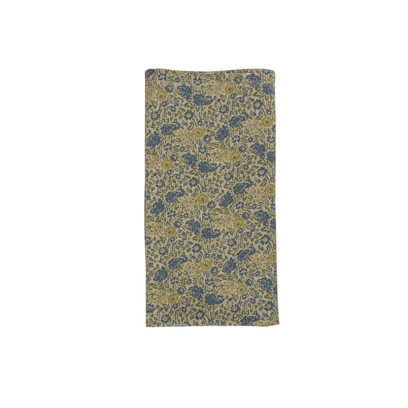 Laura Ashley Πετσέτα Φαγητού Υφασμάτινη Daniela Yellow Wild Clematis, Kitchen Linen 45x45εκ