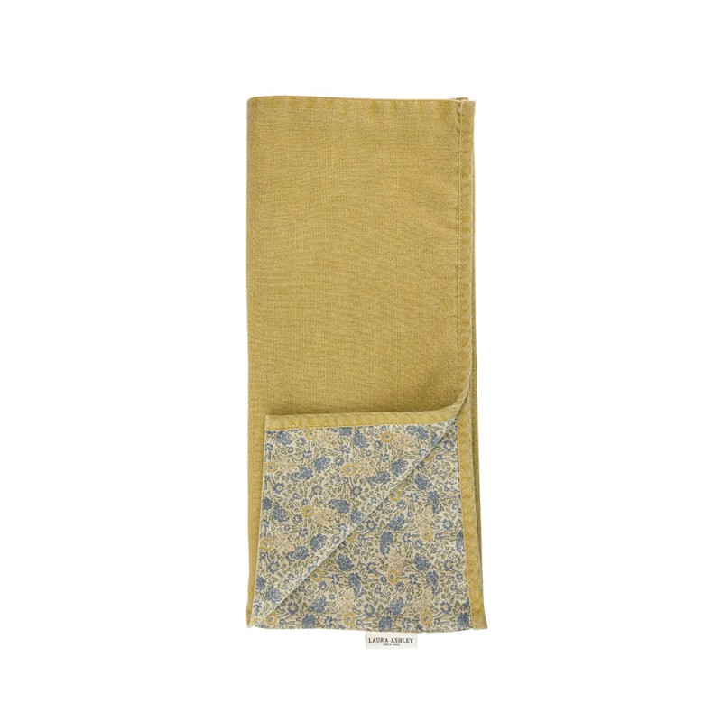 Laura Ashley Runner Διπλής Όψης Υφασμάτινο Κίτρινο Wild Clematis, Kitchen Linen 40x150εκ