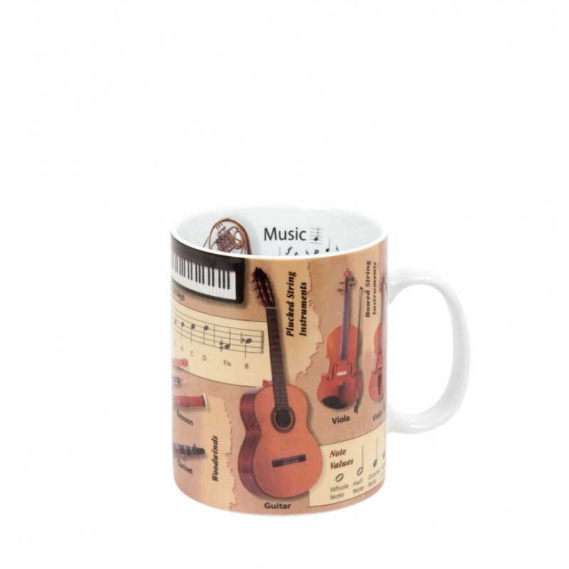 Konitz Κούπα Πορσελάνης, Gifts For Everyone - Mugs Of Knowledge «Music» 49cl Konitz Κούπα Πορσελάνης, Gifts For Everyone - Mugs Of Knowledge «Music» 49cl