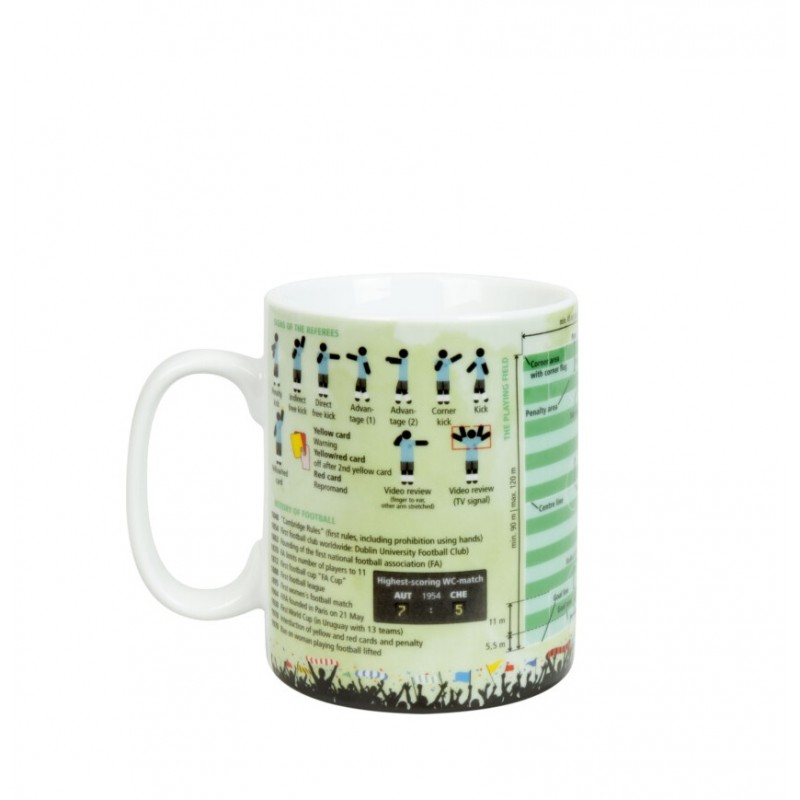Konitz Κούπα Πορσελάνης, Gifts For Everyone - Mugs Of Knowledge «Football» 49cl Konitz Κούπα Πορσελάνης, Gifts For Everyone - Mugs Of Knowledge «Football» 49cl
