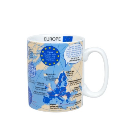 Konitz Κούπα Πορσελάνης, Gifts For Everyone - Mugs Of Knowledge «Europe» 49cl Konitz Κούπα Πορσελάνης, Gifts For Everyone - Mugs Of Knowledge «Europe» 49cl