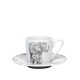 Konitz Σετ 2 Φλυτζάνια Espresso Πορσελάνης, Amazing Animals «Giraffes & Elephants» by Vanessa Kahl  85ml