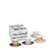 Konitz Σετ 4 Φλυτζάνια Espresso Πορσελάνης, Coffee, Tea & Chocolate «Espresso Writing» 85ml Konitz Σετ 4 Φλυτζάνια Espresso Πορσελάνης, Coffee, Tea & Chocolate «Espresso Writing» 85ml