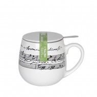 Konitz Κούπα Πορσελάνης με Φίλτρο και Καπάκι Coffee, Art&Music «Coffee Cantata» Tea For You 420ml