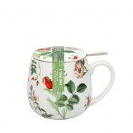 Konitz Κούπα Πορσελάνης με Φίλτρο και Καπάκι Coffee, Tea & Chocolate «My Favourite Tea-Rose Hip-Tea For You» 420ml Konitz Κούπα Πορσελάνης με Φίλτρο και Καπάκι Coffee, Tea & Chocolate «My Favourite Tea-Rose Hip-Tea For You» 420ml