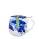 Konitz Κούπα Πορσελάνης με Φίλτρο και Καπάκι Coffee, Design «Seeing Blue» Tea For You 420ml Konitz Κούπα Πορσελάνης με Φίλτρο και Καπάκι Coffee, Design «Seeing Blue» Tea For You 420ml