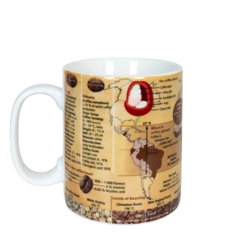 Konitz Κούπα Πορσελάνης, Gifts For Everyone - Mugs Of Knowledge «Coffee Knowledge» 49cl Konitz Κούπα Πορσελάνης, Gifts For Everyone - Mugs Of Knowledge «Coffee Knowledge» 49cl