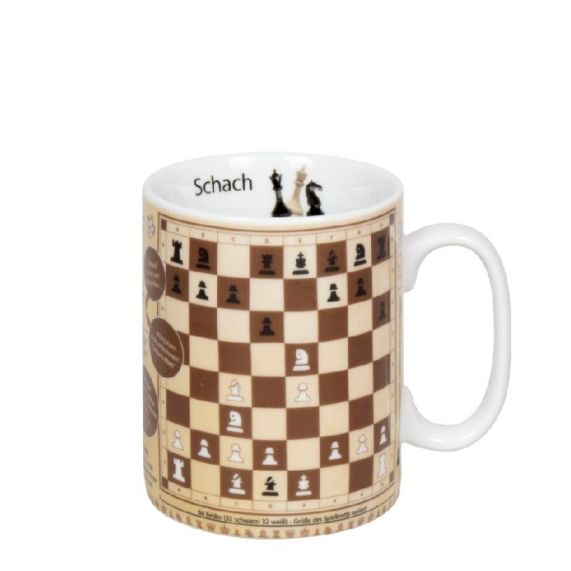 Konitz Κούπα Πορσελάνης, Gifts For Everyone - Mugs Of Knowledge «Schach» 49cl