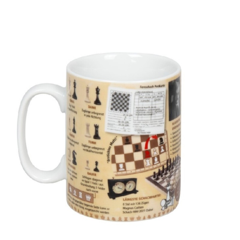 Konitz Κούπα Πορσελάνης, Gifts For Everyone - Mugs Of Knowledge «Schach» 49cl