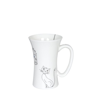 Konitz Κούπα Πορσελάνης Mega, Funny Cats & Funny Dogs «Cats And Birds» 61cl Konitz Κούπα Πορσελάνης Mega, Funny Cats & Funny Dogs «Cats And Birds» 61cl