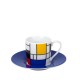Konitz Σετ 2 Φλυτζάνια Espresso Πορσελάνης, Art&Music «Hommage To Mondrian» 85ml